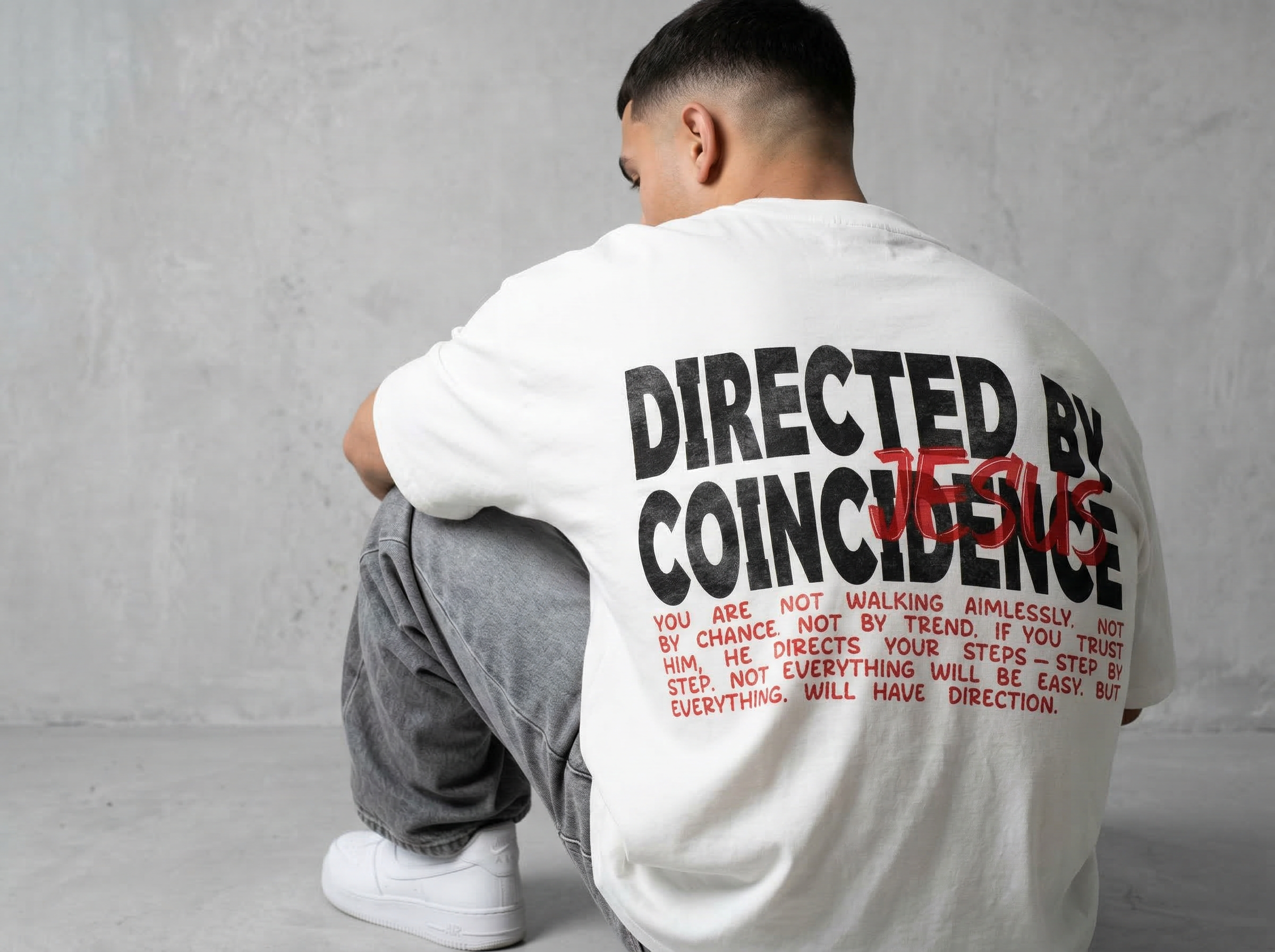 Directed by Jesus - Premium Oversized Shirt