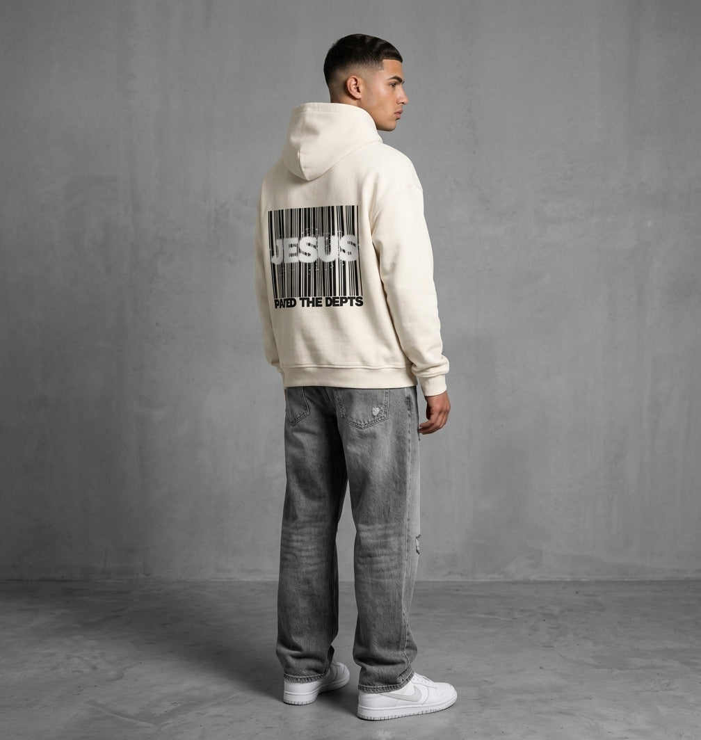 JESUS payed the depts - Premium Hoodie
