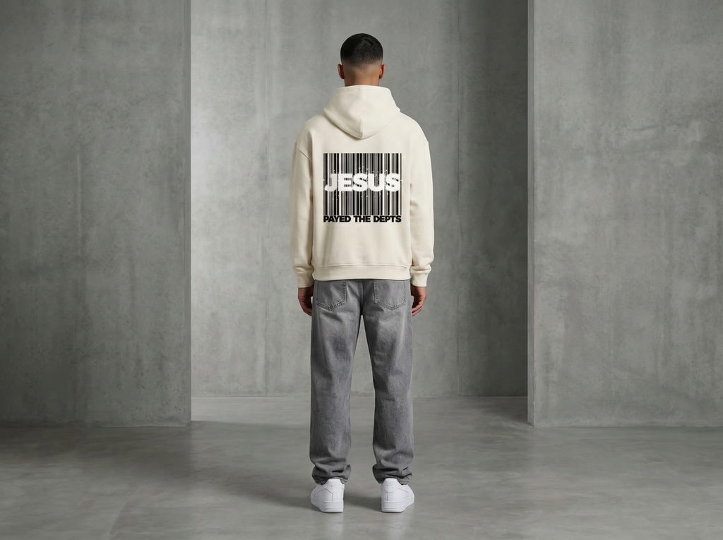 JESUS payed the depts - Premium Hoodie