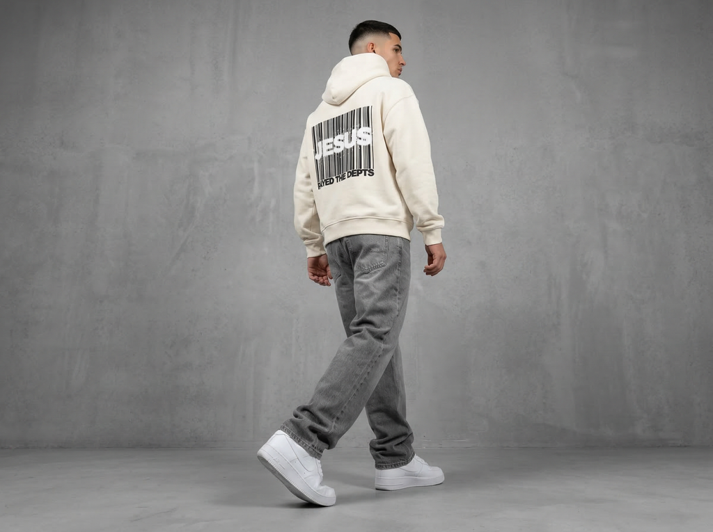 JESUS payed the depts - Premium Hoodie