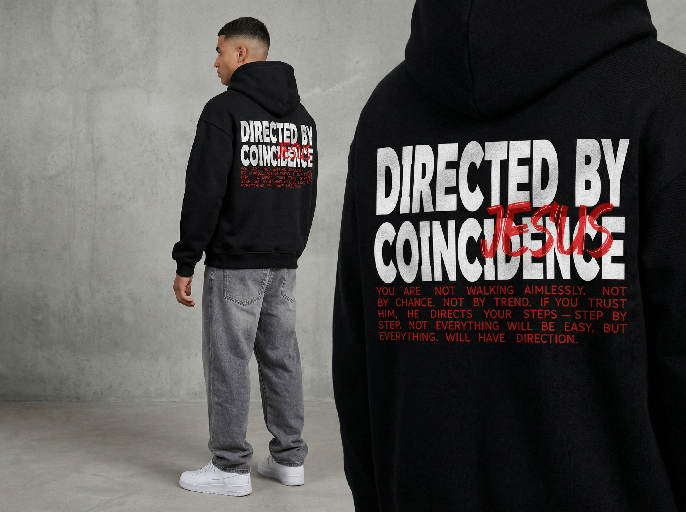 Directed by Jesus - Premium Hoodie